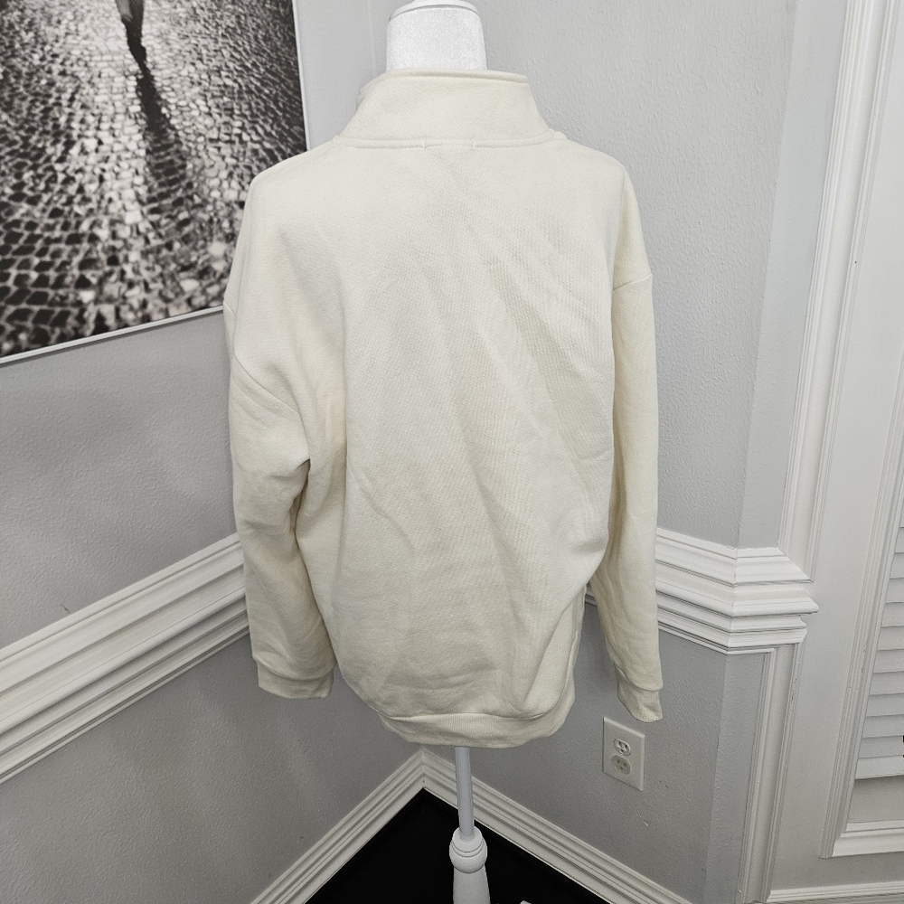 Beyond Yoga cream pullover sweater half zip XL - Picture 9 of 12